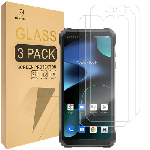 Mr.Shield [3-Pack] Screen Protector For Blackview BV8800 [Tempered Glass] [Japan Glass with 9H Hardness] Screen Protector with Lifetime Replacement