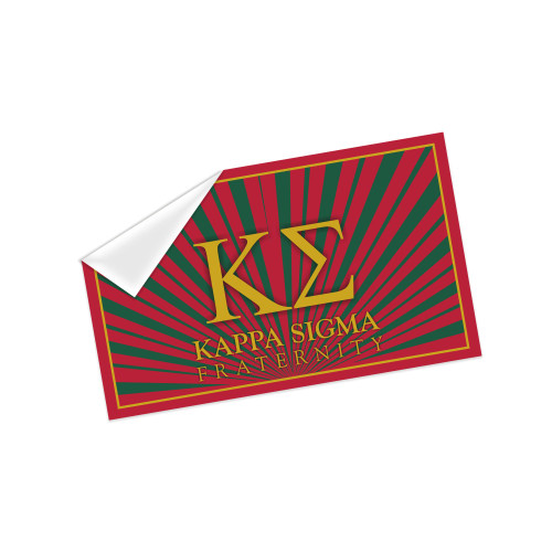 Kappa Sigma Licensed Decal Sticker 3x5 inches Laptop Decor (Kappa Sigma #7)