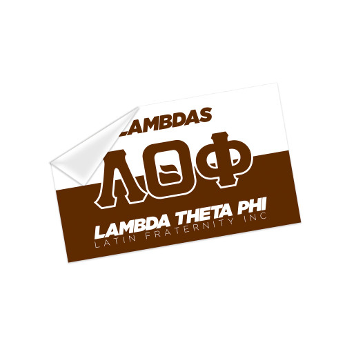 Lambda Theta Phi Licensed Decal Sticker 3x5 inches Laptop Decor (Lambda Theta Phi #6)
