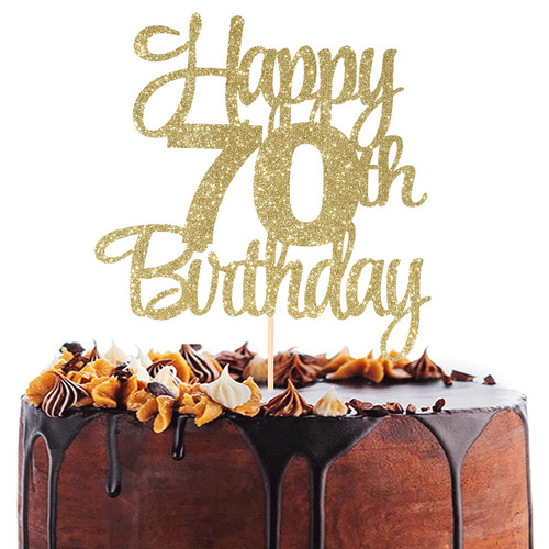 Happy 70th Birthday Cake Topper - 70th Anniversary Cake Topper,happy 70th Birthday Cake Topper,70 Cake Topper Gold,70th Birthday Cake Topper,70th Anniversary Cake Topper Gold Party Decorations Happy 70th Birthday Cake Topper - 70th Anniversary Cake Topper,happy 70th Birthday Cake Topper,70 Cake Topper Gold,70th Birthday Cake Topper,70th Anniversary Cake Topper Gold Party Decorations