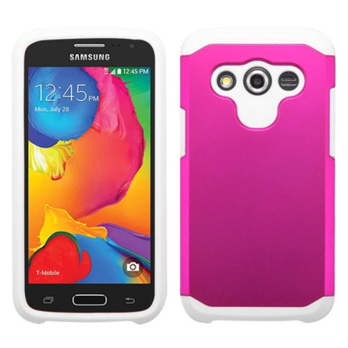 MyBat Asmyna Samsung G386T Galaxy Avant Astronoot Phone Protector Cover - Retail Packaging - Hot Pink/White