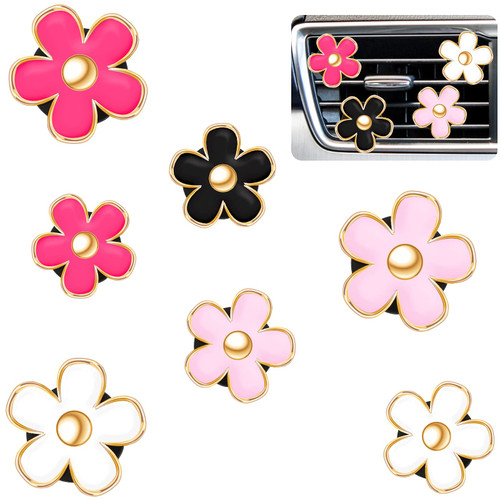 8 Pieces Daisy Car Decoration Flower Air Vent Clips Car Interior Air Conditioning Outlet Clip Car Air Freshener Clips Colorful Car Interior Accessories for Girls Women 8 Pieces Daisy Car Decoration Flower Air Vent Clips Car Interior Air Conditioning Outlet Clip Car Air Freshener Clips Colorful Car Interior Accessories for Girls Women