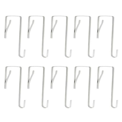 Kyuionty 10Pcs Over The Door Hooks, Metal Door Hanger Z Hooks, Single Over The Door Metal Hooks for Hanging Clothes, Towels, Coats and More (5mm) Kyuionty 10Pcs Over The Door Hooks, Metal Door Hanger Z Hooks, Single Over The Door Metal Hooks for Hanging Clothes, Towels, Coats and More (5mm)