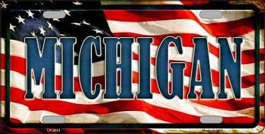 Michigan Metal Novelty License Plate Tag LP-3633