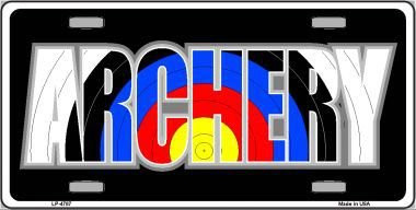 Archery Metal Novelty License Plate Tag LP-4787