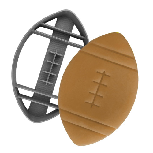 Moose Goods American Football Cookie Cutter 3" Inch - Sports Cookie Cutters Shapes & Stamp, football Cookie Cutter for DIY Baking Supplies