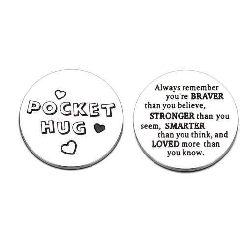 Inspirational Gifts for Women Men Coworker Pocket Hug Token Encouragement Gifts Cheer Up Gifts for Her Son Daughter Long Distance Relationship Birthday Christmas Graduation Sobriety Gifts Double-Sided Inspirational Gifts for Women Men Coworker Pocket Hug Token Encouragement Gifts Cheer Up Gifts for Her Son Daughter Long Distance Relationship Birthday Christmas Graduation Sobriety Gifts Double-Sided