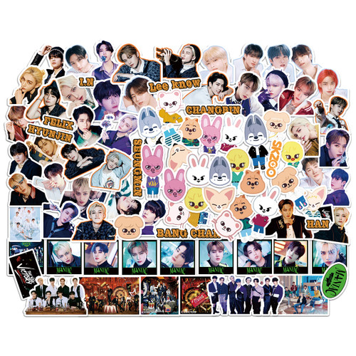 91pcs Stray Kids Stickers - Stray-Kids Vinyl Waterproof Laptop Luggage Sticker Pack Cute Stickers for Door, Car, Skateboard, Cellphone Stickers, Gift for Fans 91pcs Stray Kids Stickers - Stray-Kids Vinyl Waterproof Laptop Luggage Sticker Pack Cute Stickers for Door, Car, Skateboard, Cellphone Stickers, Gift for Fans