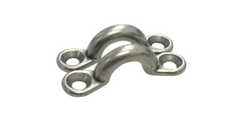 SeaSense Stainless Steel Eye Straps, Pair