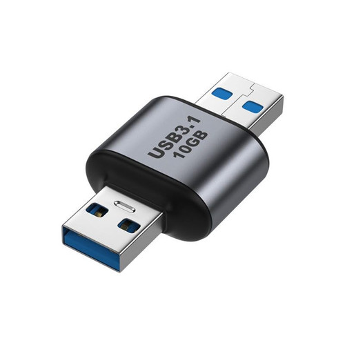 CY Adapter USB 3.0/3.1 Type A Male to USB 3.0/3.1 A Male Data Adapter 10Gbps Extension for Laptop Desktop