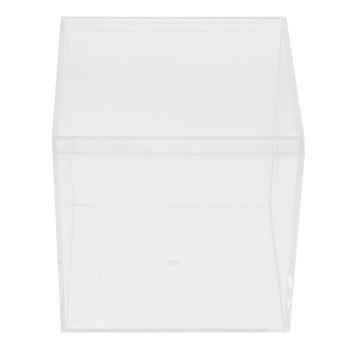 NUOBESTY Clear Acrylic Display Case 10cm Assemble Cube Display Box Protection Showcase Figures Doll Organizer for Shoe Collectibles Memorabilia Figurines