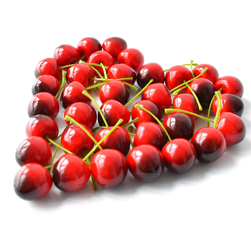 Chewarelly 36 Pcs Artificial Lifelike Cherries Fake Cherry Simulation Fruit Ornament for Home Kitchen Wedding Party Decoration Photography Prop (Red Black), 1 inch Chewarelly 36 Pcs Artificial Lifelike Cherries Fake Cherry Simulation Fruit Ornament for Home Kitchen Wedding Party Decoration Photography Prop (Red Black), 1 inch