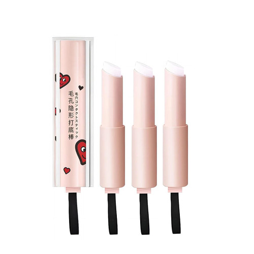 3Pcs Venienca Primer,Venienca Primer Face Makeup,Venienca Magical Pore Eraser Waterproof Face Primer Stick,Matte Priming Makeup Blur Stick Invisible Pore Primer Stick