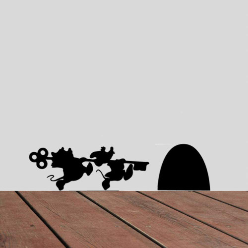 MAF - PACK OF 2 - Jaq and Gus Mice with Key Sticker Cartoon Cute Mouse Holes Wall Decals -9.4 X 23 cm, Decal Vinyl Decal Sticker for Cars LAPTOPS Walls Windows Toolbox Gift MAF - PACK OF 2 - Jaq and Gus Mice with Key Sticker Cartoon Cute Mouse Holes Wall Decals -9.4 X 23 cm, Decal Vinyl Decal Sticker for Cars LAPTOPS Walls Windows Toolbox Gift