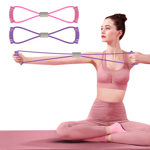 FYY Figure 8 Resistance Bands, Yoga Resistance Band Stretch Fitness Band, Pull Rope, Chest Arm and Shoulder Stretch Bands Exercise Equipment for Home Workout, Physical Therapy, Strength Training FYY Figure 8 Resistance Bands, Yoga Resistance Band Stretch Fitness Band, Pull Rope, Chest Arm and Shoulder Stretch Bands Exercise Equipment for Home Workout, Physical Therapy, Strength Training