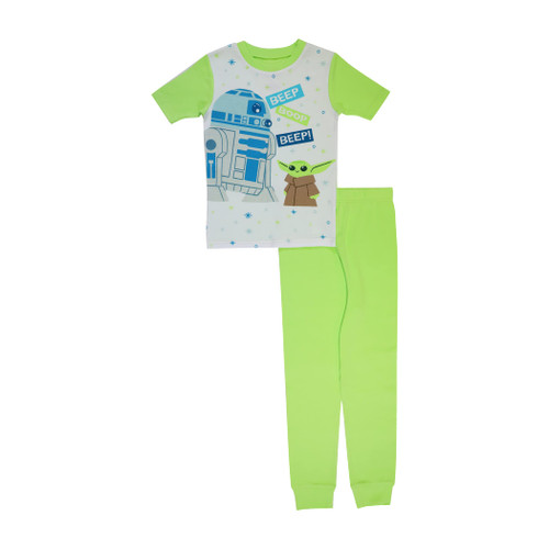 STAR WARS Boys' 2-Piece Snug-fit Cotton Pajamas Set, BEEP BOOP, 2T