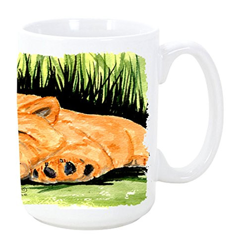 Caroline's Treasures SS8526CM15 Chow Chow Dishwasher Safe Microwavable Ceramic Coffee Mug, 15 oz, Multicolor