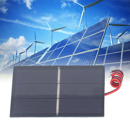 0.65W 1.5V Solar Panel, Mini Polysilicon Solar Panel,Waterproof Monocrystalline Module DIY Solar Panel,Solar Panel Mini DIY Solar Epoxy Charger Kit with Wire for Portable Power Supply