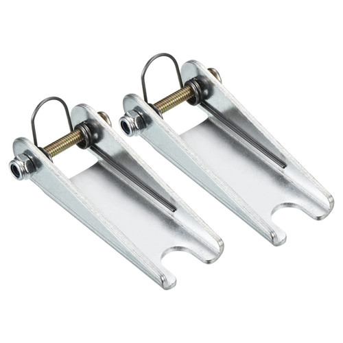 PATIKIL 2.5 Inch Hook Safety Latch Kit, 2 Pack Metal Towing Receiver Hitch Replacement for Clevis Hook Trailer, Silver