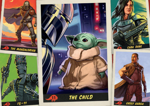 Buffalo Games - Star Wars: The Mandalorian - Trading Cards - 500 Piece Jigsaw Puzzle Buffalo Games - Star Wars: The Mandalorian - Trading Cards - 500 Piece Jigsaw Puzzle