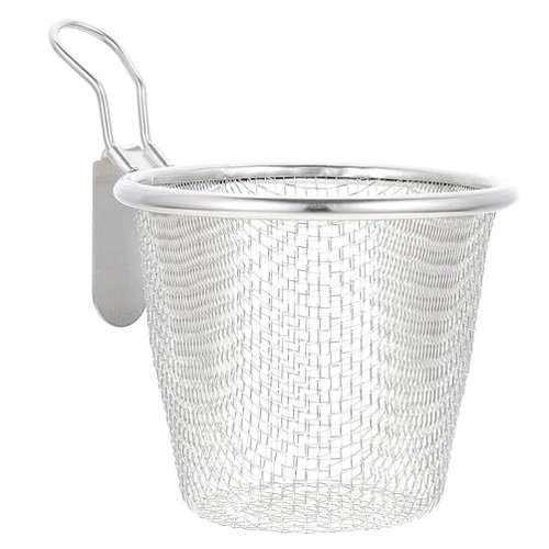 HEMOTON Pasta Basket Pasta Basket Food Strainers Pasta Strainer Basket Stainless Steel Fine Mesh Spider Strainer for Pasta, Noodles, Dumpling Noodle Strainer Noodle Strainer