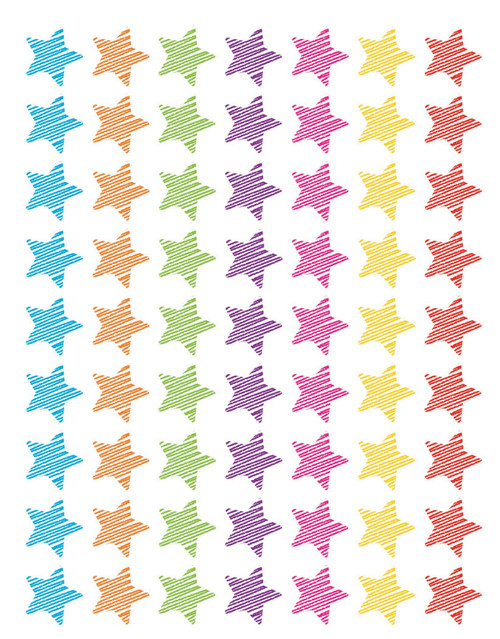 Teacher Created Resources Scribble Stars Mini Stickers