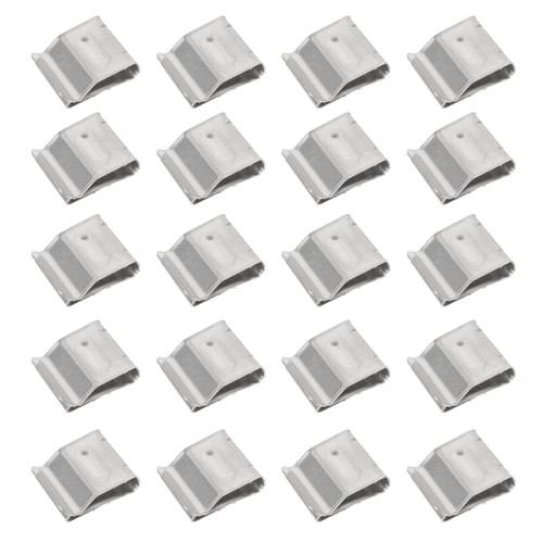 TEHAUX Trailer Frame Wire Clips, Cable Clips 30pcs Stainless Steel Solar Panel Wire Multi-Function Metal Wire Clips for PV Wiring Boat Cable