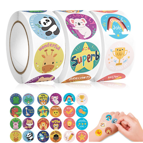 3 Rolls Motivational Stickers for Kids, 1500 Pieces Mini Animal Reward Stickers, Teacher Supplies for Classroom, Potty Training Stickers and Motivational Stickers 3 Rolls Motivational Stickers for Kids, 1500 Pieces Mini Animal Reward Stickers, Teacher Supplies for Classroom, Potty Training Stickers and Motivational Stickers