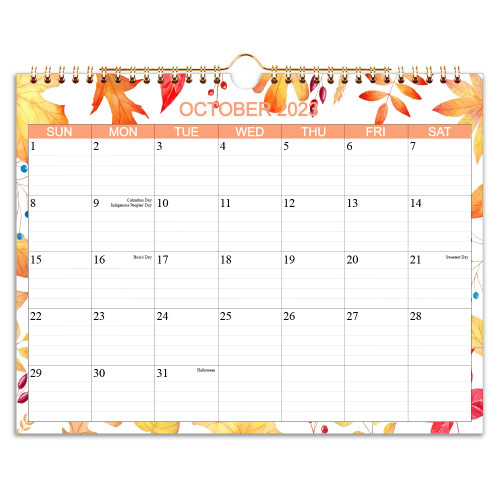 Calendar 2023-2024 - Wall Calendar Runs from Oct 2023 to December 2024-15 Monthly Calendar with 140gsm Thick Paper for Planning and Organizing for Home or Office, 8.5 x 11 In Wall Calendar