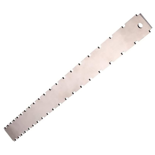 Guitar Fret Ruler Guitar Neck Notched Straight Edge Guitar Fret Ruler Silver Dual Scale Measuring Tool For Luthiers Fretboard Frets