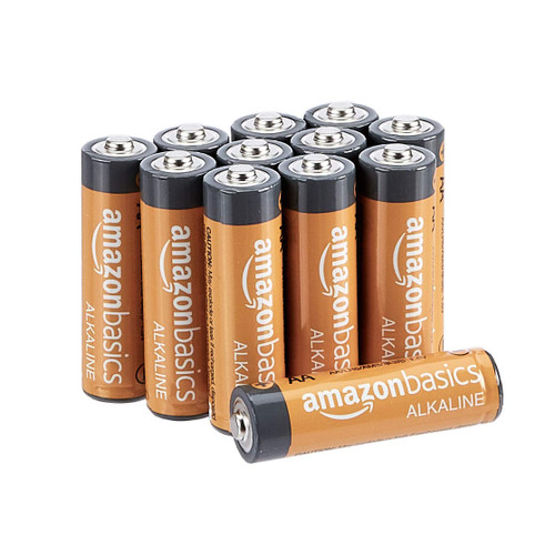 Amazon Basics 12-Pack AA Alkaline Batteries, 1.5 Volt, Long Lasting Power Amazon Basics 12-Pack AA Alkaline Batteries, 1.5 Volt, Long Lasting Power
