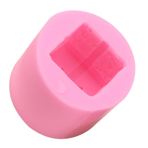 EXCEART 1pc Cake Mold Silicone Ice Cube Molds Silicone Chocolate Mold Silicone Molds for Candy Baking Biscuit Tray Drop Glue Silicone Fondant Molds Silica Gel Pink Handmade Candle Mold Set