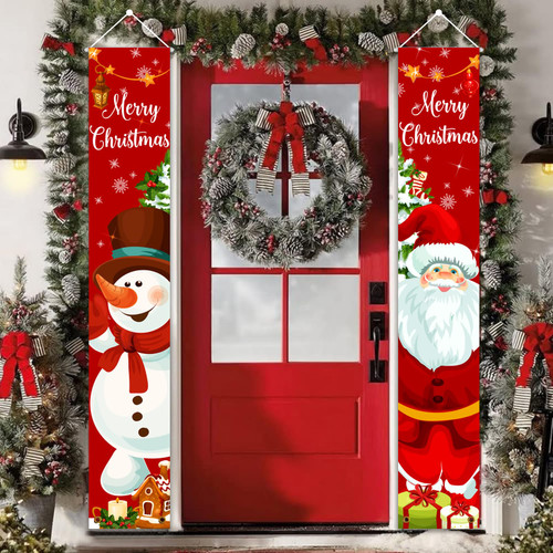 Christmas Decorations Outdoor Yard Porch Sign Set- Merry Christmas Banner Xmas Decorations, Snowman Santa Claus Christmas Decor for Home,Outside,Garage Door Christmas Party Wall Decorations Christmas Decorations Outdoor Yard Porch Sign Set- Merry Christmas Banner Xmas Decorations, Snowman Santa Claus Christmas Decor for Home,Outside,Garage Door Christmas Party Wall Decorations