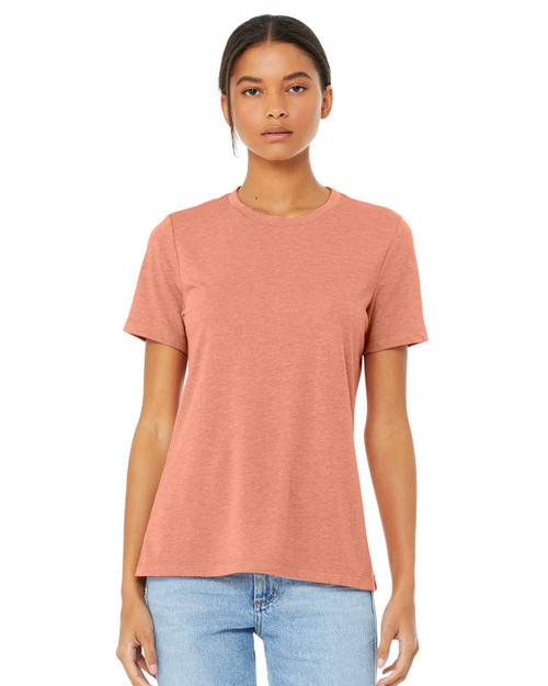 Bella + Canvas Ladies' Relaxed Jersey Short-Sleeve T-Shirt M HEATHER SUNSET