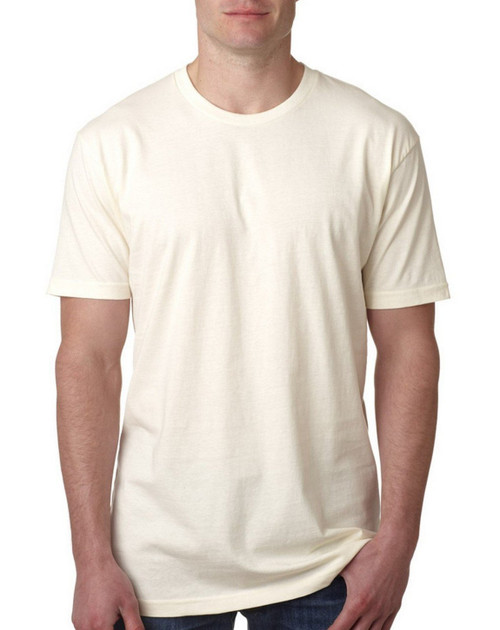 Next Level Mens Premium Fitted Short-Sleeve Crew T-Shirt - Medium - Natural