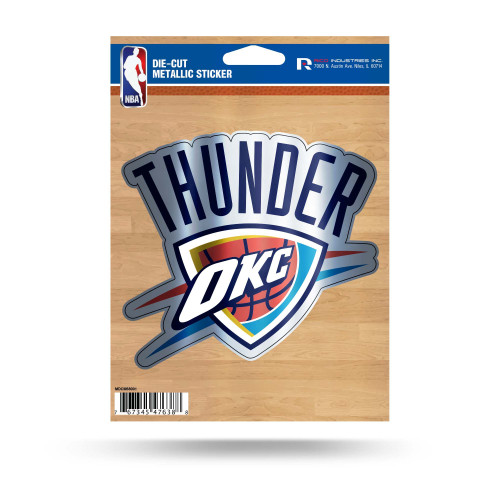 Rico Industries NBA Oklahoma City Thunder Die Cut Metallic Sticker