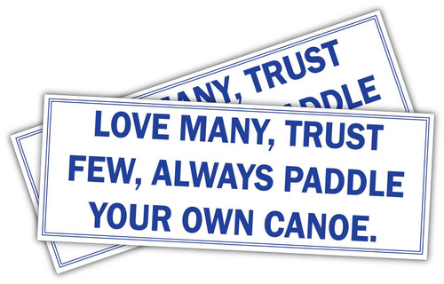 (x2) Love Many | Funny Sticker Decal, Humor Sticker for Cars, Trucks, Hard Hats, toolboxes, Luggage