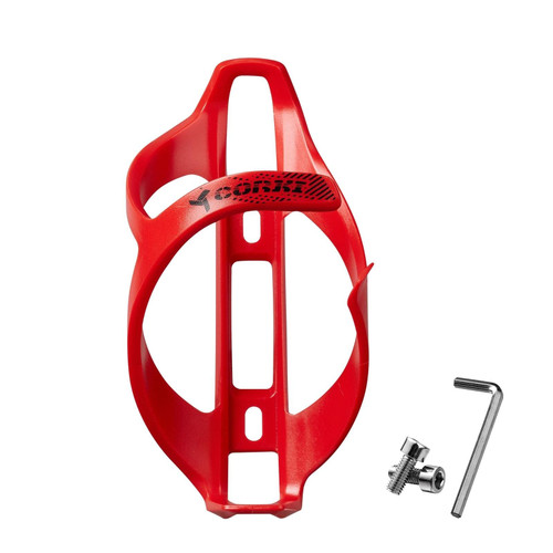 corki Cycles Bike Water Bottle Holder, Lightweight Bicycle Water Bottle Cage for Road Bikes & Mountain Bikes - Red - 1PACK corki Cycles Bike Water Bottle Holder, Lightweight Bicycle Water Bottle Cage for Road Bikes & Mountain Bikes - Red - 1PACK