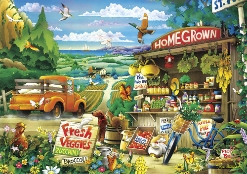 Buffalo Games - Days to Remember - Country Road - 500 Piece Jigsaw Puzzle Multicolor, 21.25"L X 15"W Buffalo Games - Days to Remember - Country Road - 500 Piece Jigsaw Puzzle Multicolor, 21.25"L X 15"W