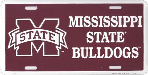 Mississippi State Bulldogs License Plate
