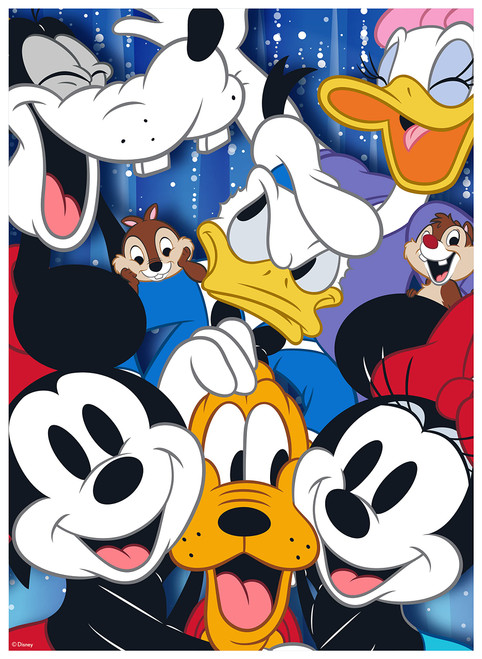 Ceaco - Disney's 100th Anniversary - Disney Friends - Mickey and Friends Selfies - 200 Piece Jigsaw Puzzle