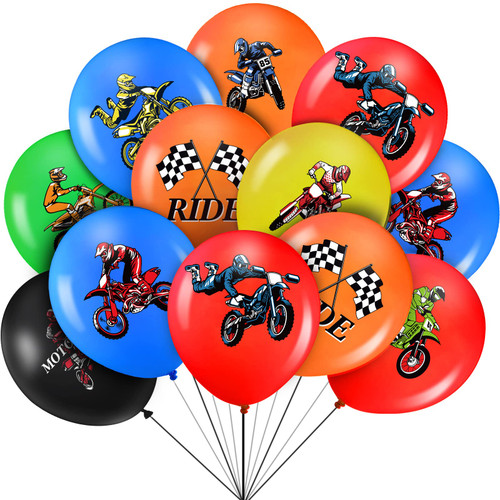36 Pieces Dirt Bike Party Decorations Dirt Bike Party Balloons, Motocross Birthday Party Checkered Flag Party Decoration Balloon Supplies for Girl Boy Dirt Bike Sports Racing Party Supplies,12 Inches 36 Pieces Dirt Bike Party Decorations Dirt Bike Party Balloons, Motocross Birthday Party Checkered Flag Party Decoration Balloon Supplies for Girl Boy Dirt Bike Sports Racing Party Supplies,12 Inches