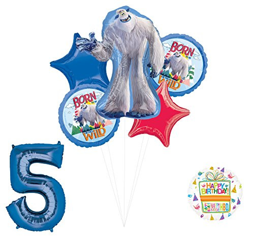 Smallfoot 5th Birthday Balloon Bouquet Decorations and Party Supplies