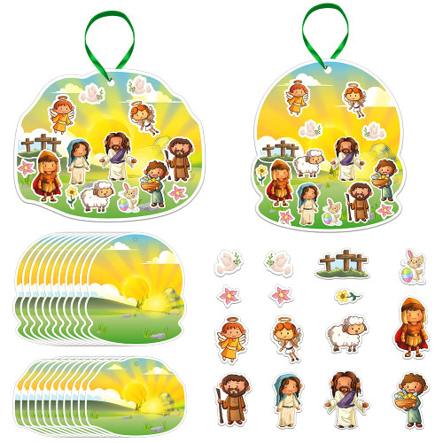 FLYAB Make an Easter He Lives Scenes Stickers Crafts Kit Easter Jesus Resurrection Stickers Ornaments DIY Religious Crafts Christian Stickers for Kids Classroom School Christian Easter Party Gifts FLYAB Make an Easter He Lives Scenes Stickers Crafts Kit Easter Jesus Resurrection Stickers Ornaments DIY Religious Crafts Christian Stickers for Kids Classroom School Christian Easter Party Gifts