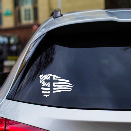 GRITKULTURE American Flag with Cross Vinyl Decal Sticker for US Christian Cars, Trucks, Laptops, Jesus Christ, Window Decal Sticker Police Thin Blue Line (White) GRITKULTURE American Flag with Cross Vinyl Decal Sticker for US Christian Cars, Trucks, Laptops, Jesus Christ, Window Decal Sticker Police Thin Blue Line (White)
