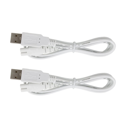 Charger Replacement for PRITECH Electric Feet Callus Remover Foot Pedicure, USB Cable Power Cord 4 ft (2-Pack)