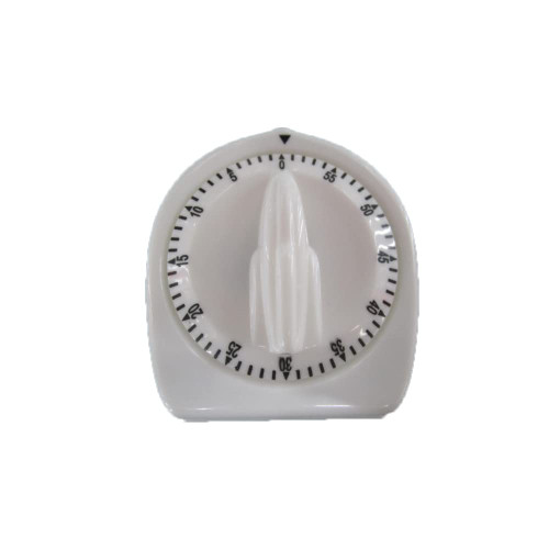 SaiDian 1Pcs Mechanical Kitchen Timer Clock 60 Minutes White Kitchen Cooking Timer with Bell Alarm for Kitchen Study Room(No Battery Required)