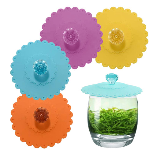 4 Pack Food Grade Silicone Cup Lids, cup covers for drinks,Camping Mug Lid,Silicone Drink Cup Lids Silicone Diamond Mug Cover Hot Cup Lids Anti-dust, Airtight Seal Cup LIDS, coffee LIDS,coffee LIDS 4 Pack Food Grade Silicone Cup Lids, cup covers for drinks,Camping Mug Lid,Silicone Drink Cup Lids Silicone Diamond Mug Cover Hot Cup Lids Anti-dust, Airtight Seal Cup LIDS, coffee LIDS,coffee LIDS