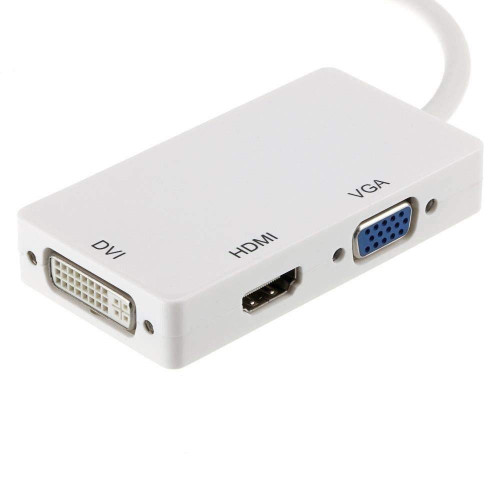 Zuya 3 in 1 Mini Display Port Converter Mini Displayport to HDMI DVI VGA Adapter for Mac MacBook Air Thunderbolt DP to HDMI Compatible with DP V1.1 Version Zuya 3 in 1 Mini Display Port Converter Mini Displayport to HDMI DVI VGA Adapter for Mac MacBook Air Thunderbolt DP to HDMI Compatible with DP V1.1 Version