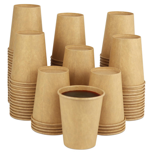 Paper Cups, 100 Pack 8 Oz Kraft Paper Cups, Paper Coffee Cups 8 Oz, Hot Cups Paper Coffee Cups Paper Cups 8 Oz Water Paper Cups Kraft Paper Coffee Cups 8 Oz Coffee Cups 8 Oz Paper Cups Water Cups